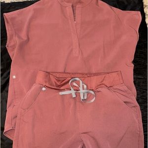 Figs Scrub set Mauve